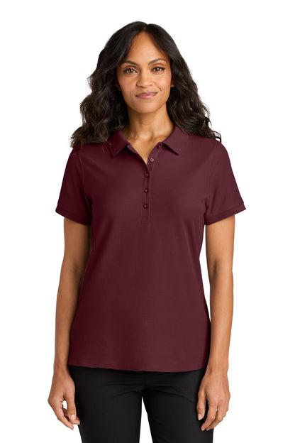 Custom Embroidered Port Authority Polos in Burgundy