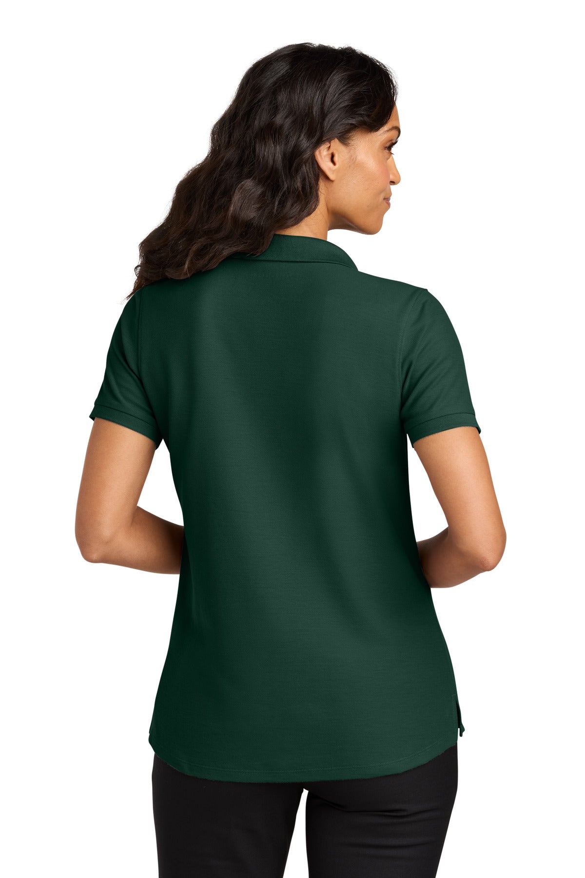 Custom Embroidered Port Authority Polos in Dark Green