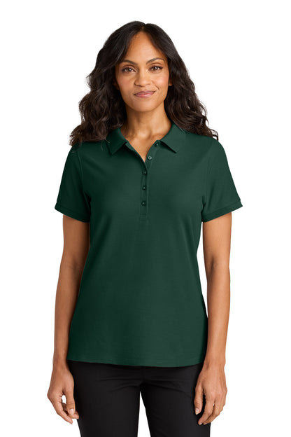 Custom Embroidered Port Authority Polos in Dark Green