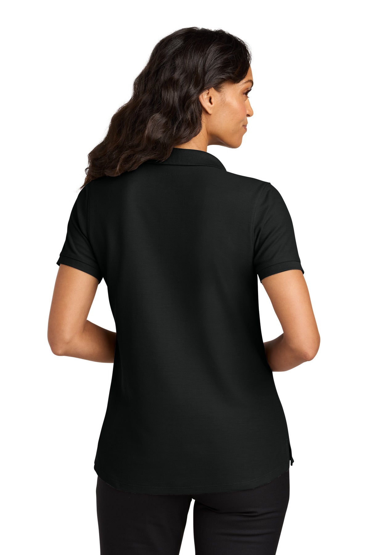 Custom Embroidered Port Authority Polos in Deep Black