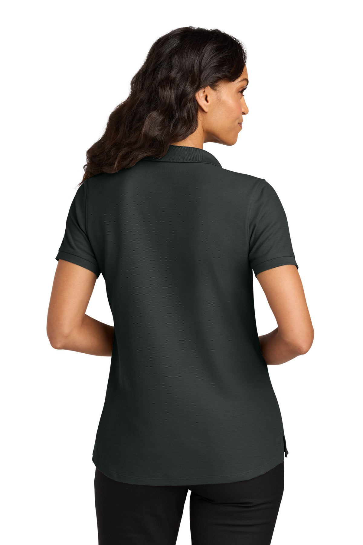 Custom Embroidered Port Authority Polos in Grey Smoke