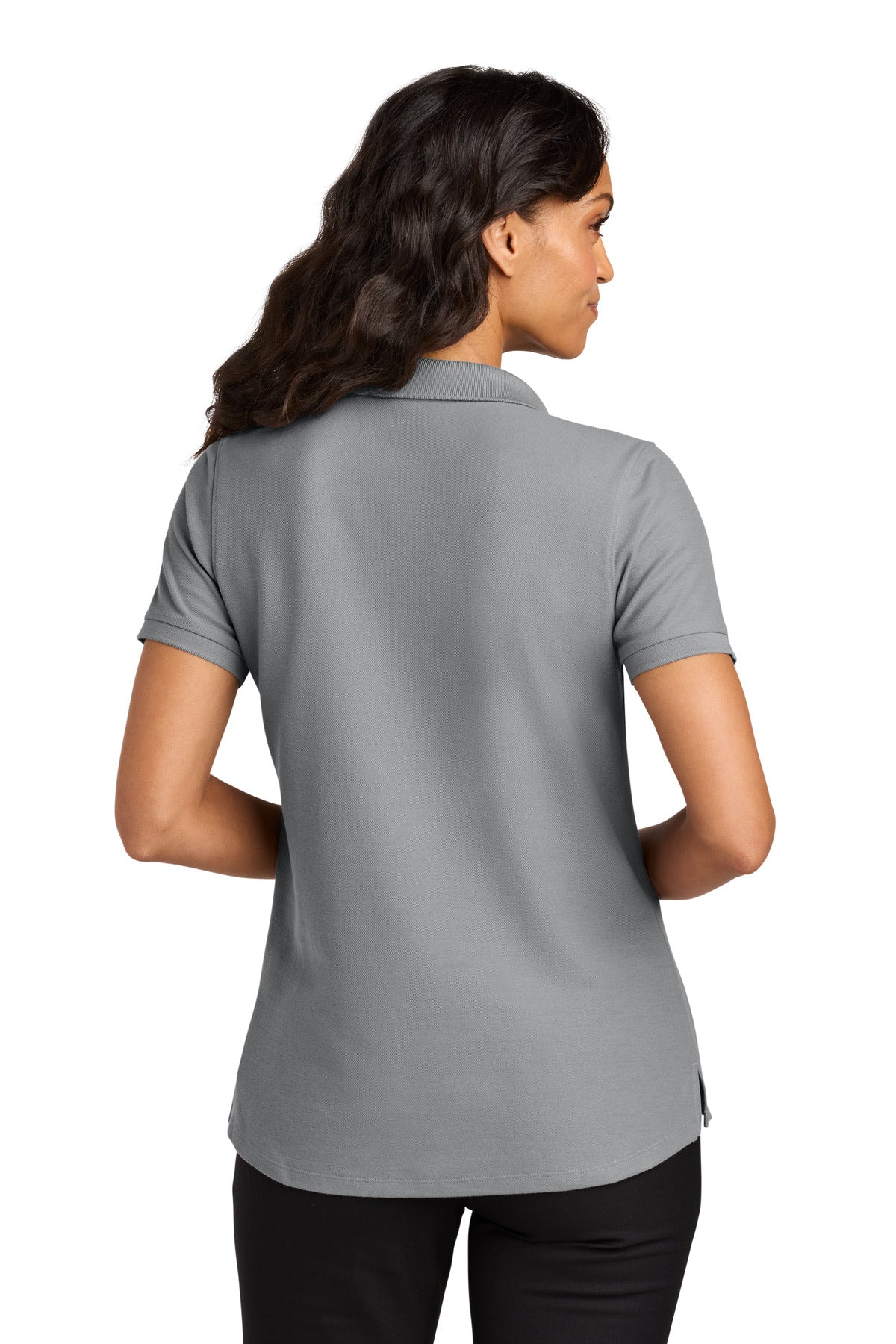 Custom Embroidered Port Authority Polos in Gusty Grey