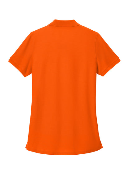 Custom Embroidered Port Authority Polos in Neon Orange