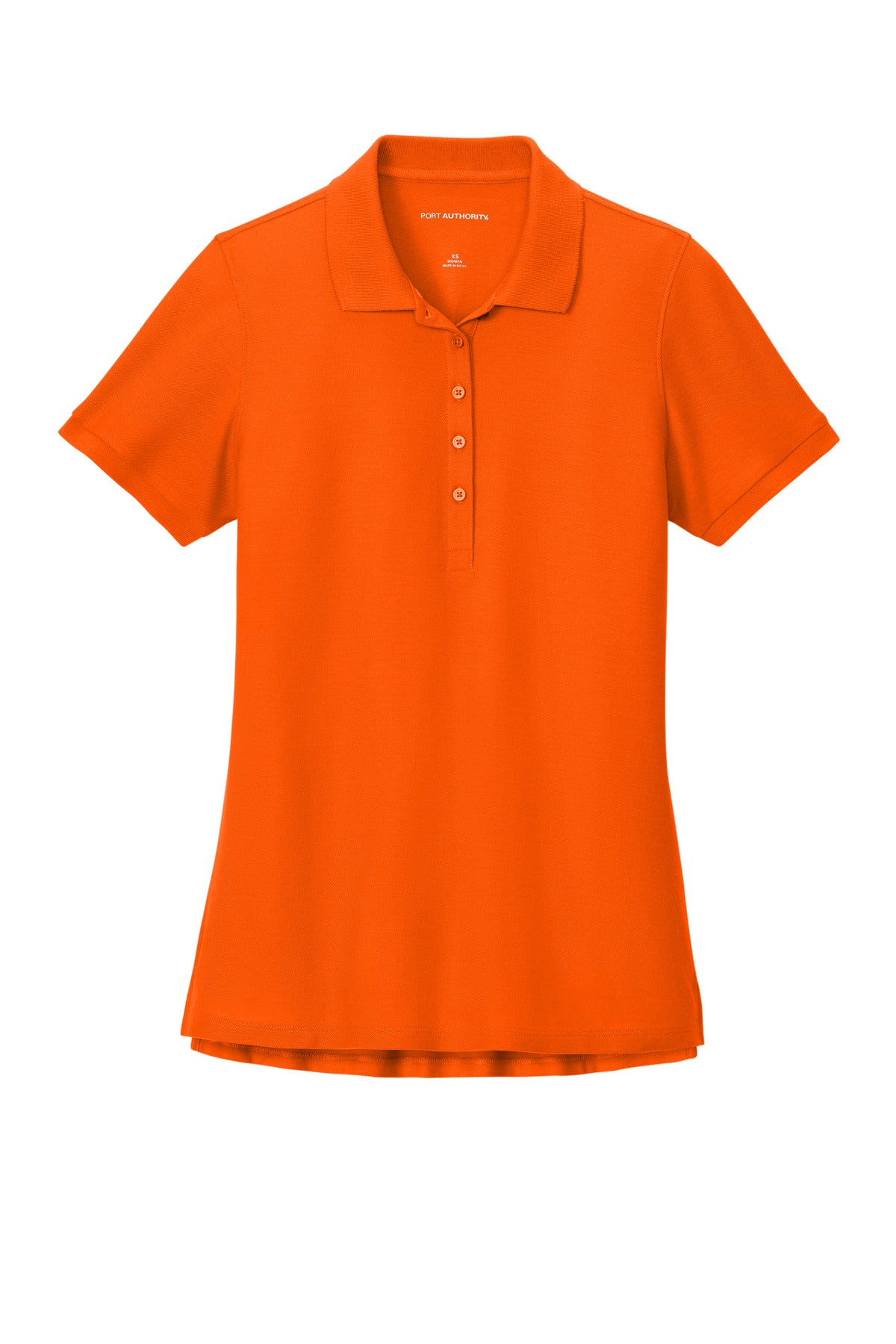 Custom Embroidered Port Authority Polos in Neon Orange