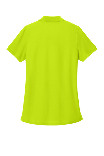 Custom Embroidered Port Authority Polos in Neon Yellow