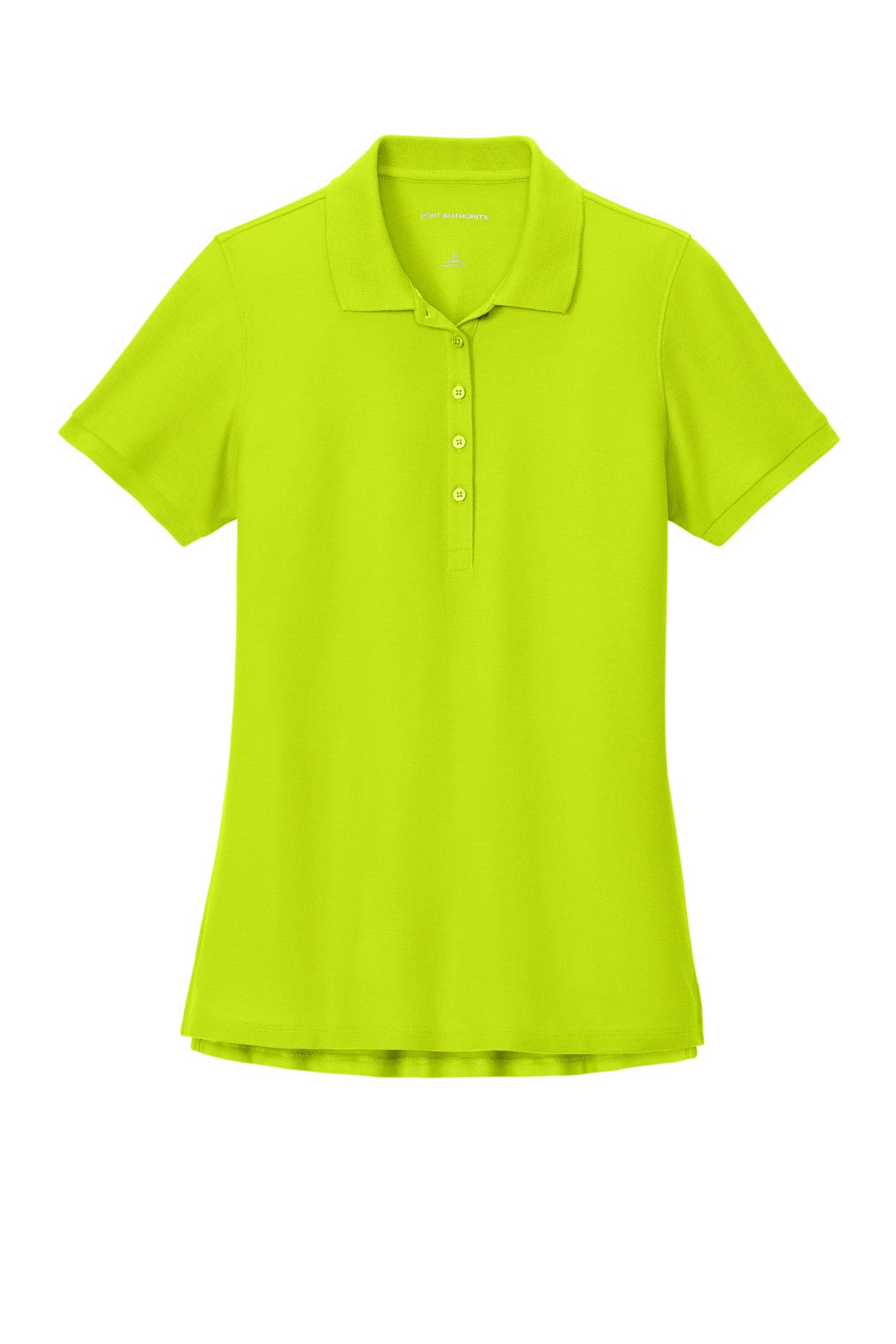 Custom Embroidered Port Authority Polos in Neon Yellow