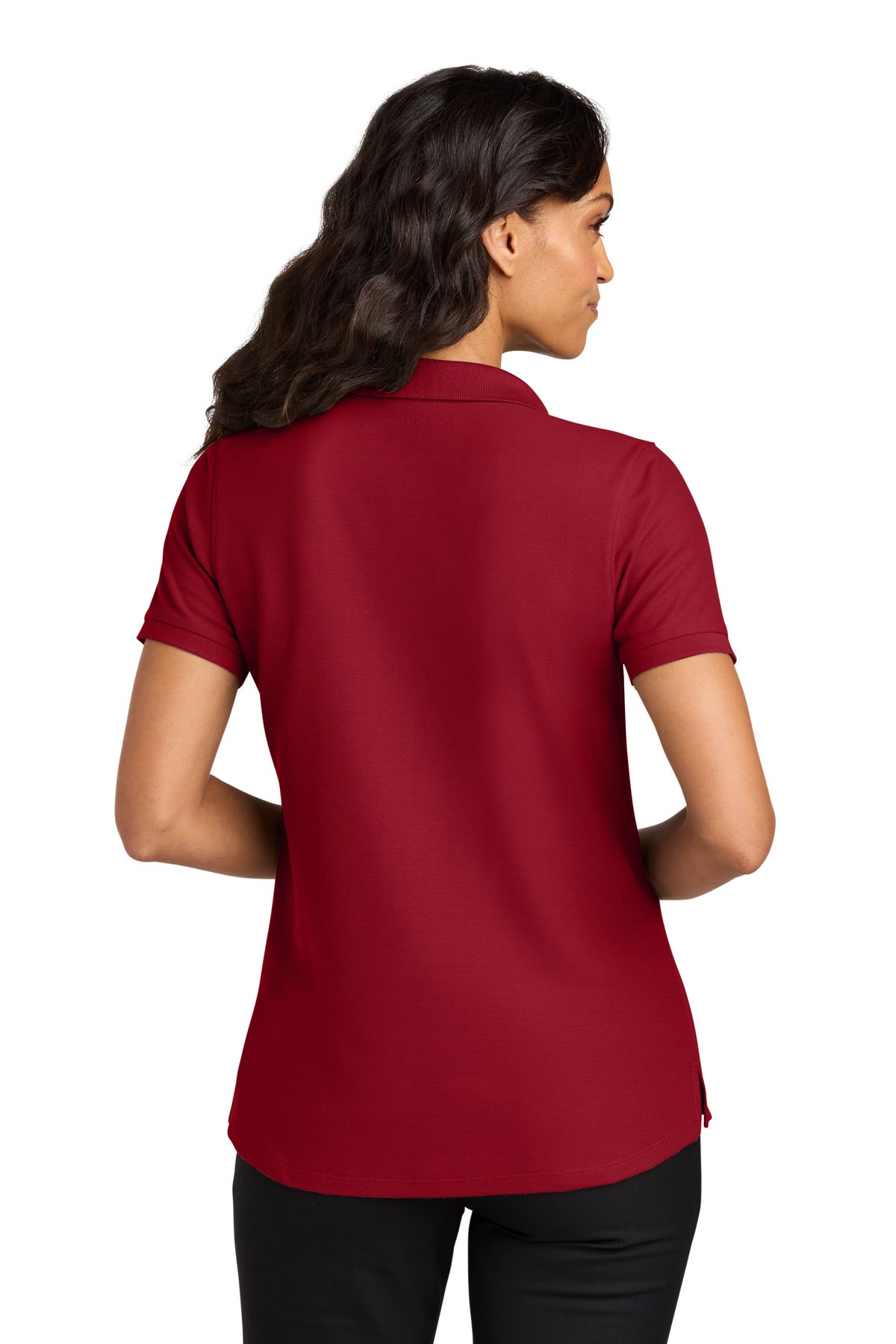 Custom Embroidered Port Authority Polos in Rich Red