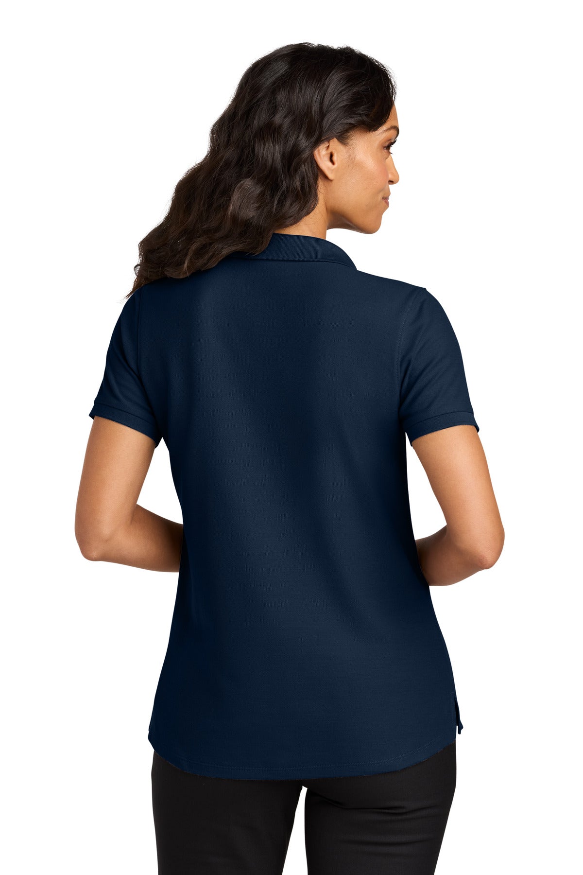 Custom Embroidered Port Authority Polos in River Blue Navy