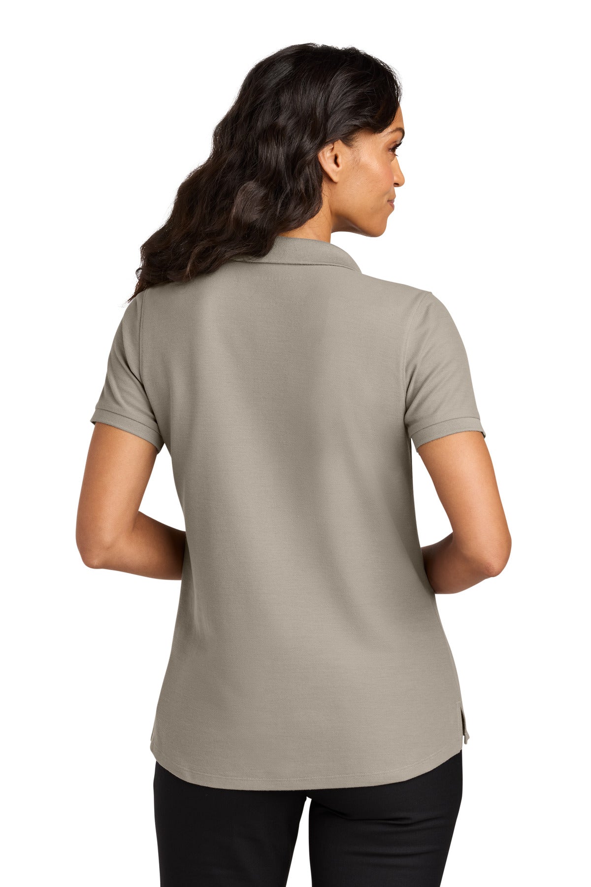 Custom Embroidered Port Authority Polos in Sahara