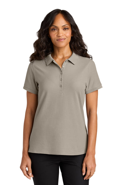 Custom Embroidered Port Authority Polos in Sahara