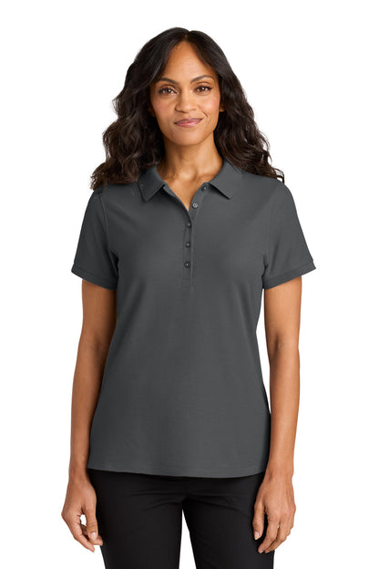 Custom Embroidered Port Authority Polos in Storm Grey