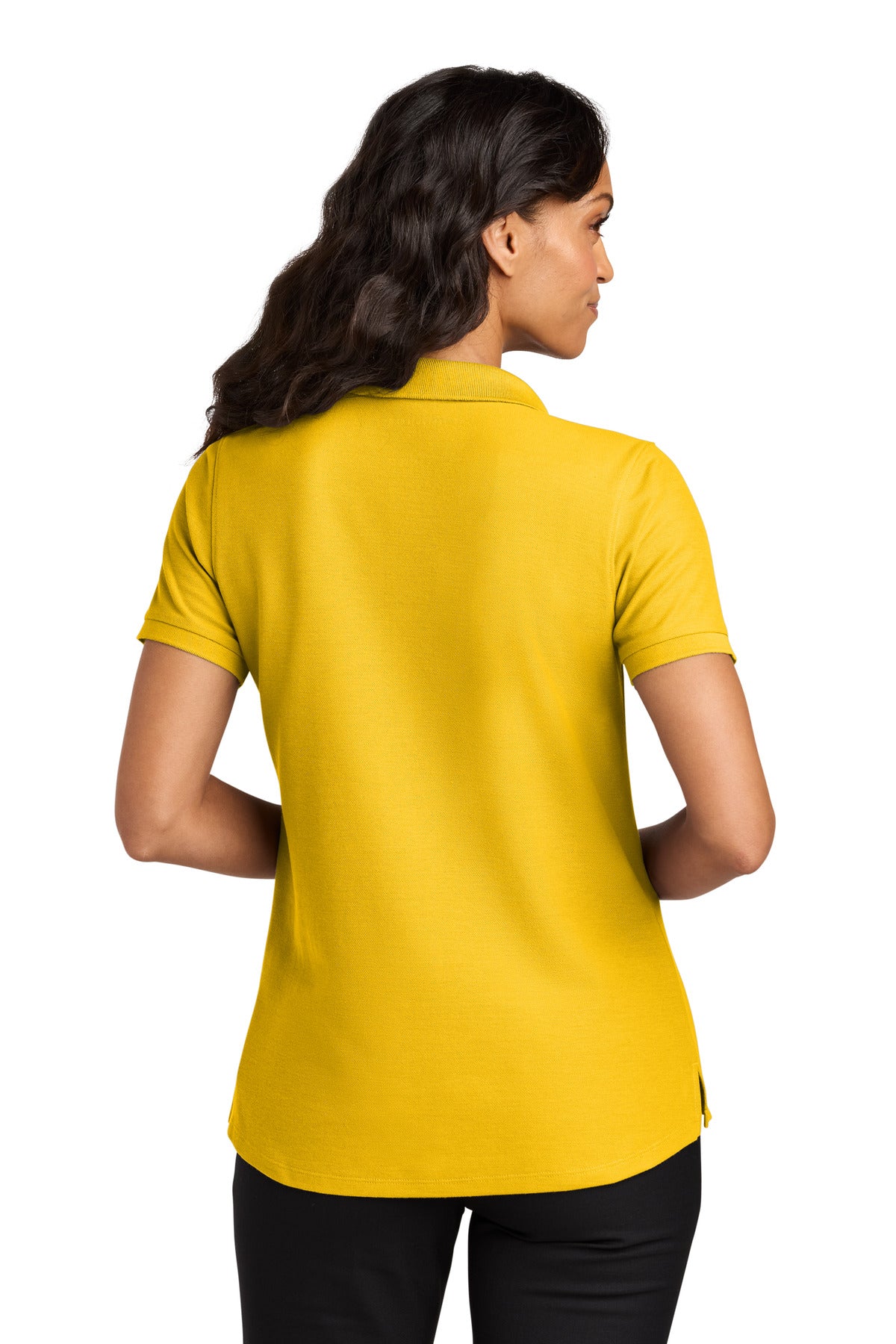 Custom Embroidered Port Authority Polos in Sunflower Yellow
