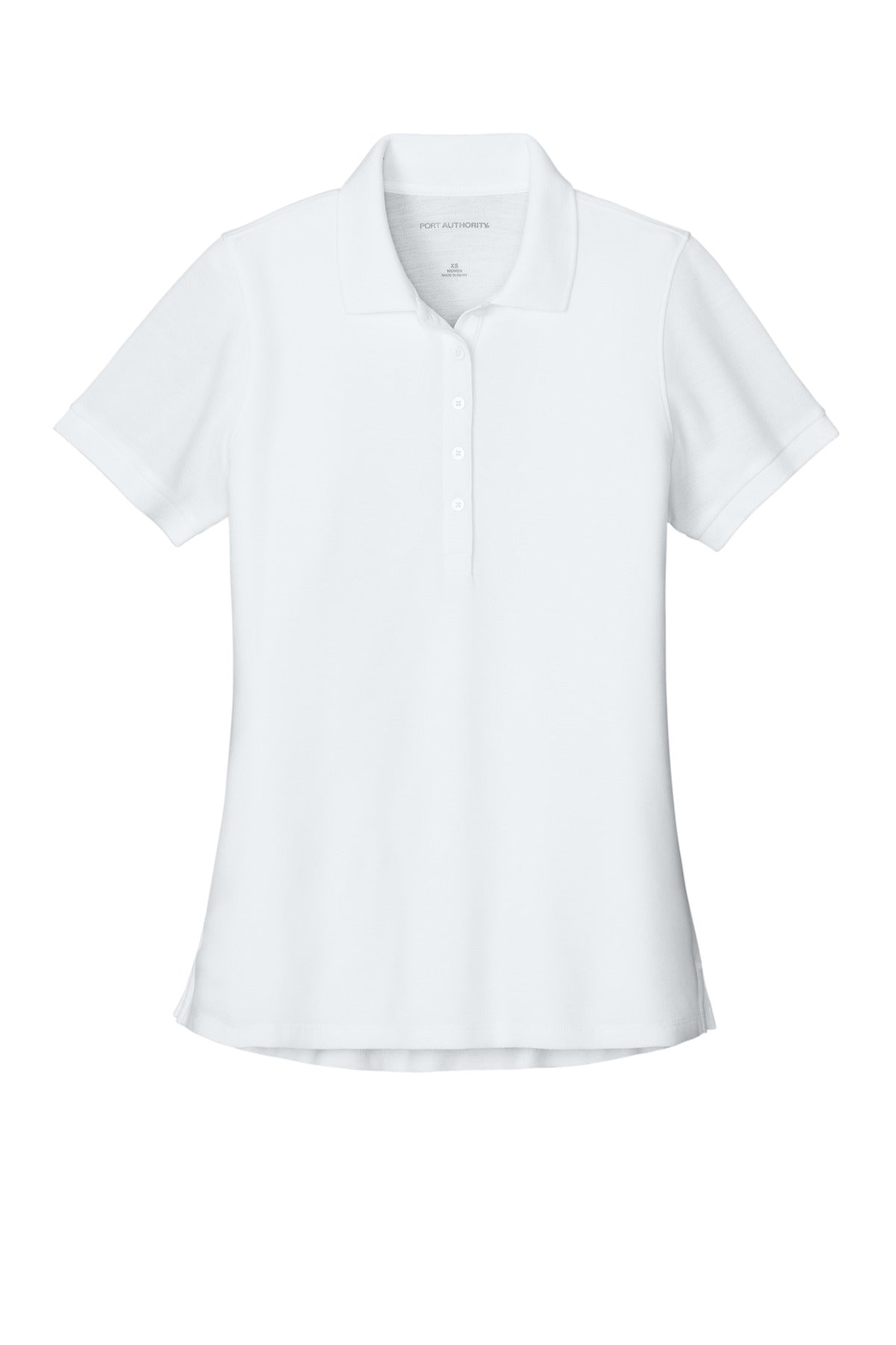 Custom Embroidered Port Authority Polos in White