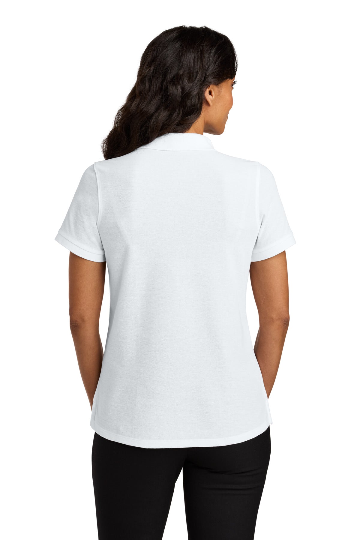 Custom Embroidered Port Authority Polos in White