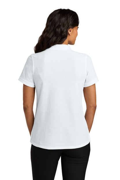 Custom Embroidered Port Authority Polos in White