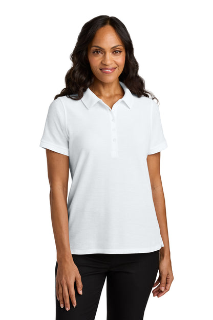 Custom Embroidered Port Authority Polos in White
