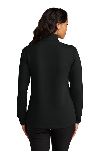 Custom Embroidered Port Authority Sweatshirts in Deep Black