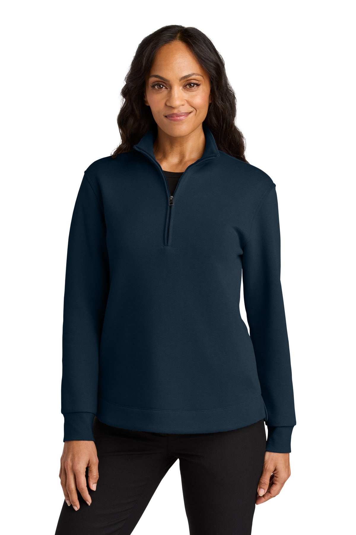 Custom Embroidered Port Authority Sweatshirts in River Blue Navy