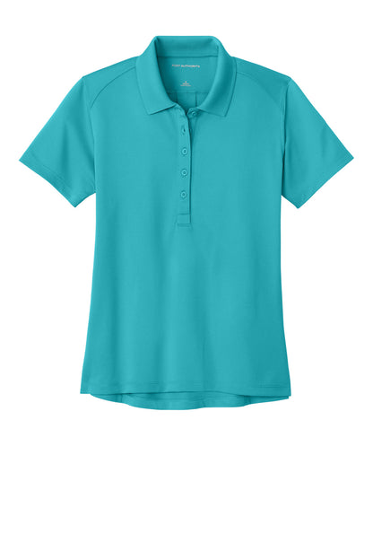 Custom Embroidered Port Authority Polos/Knits in Aquamarine