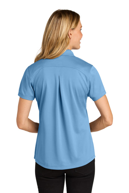 Custom Embroidered Port Authority Women's Wearever Performance Pique Polo LK240,Carolina Blue