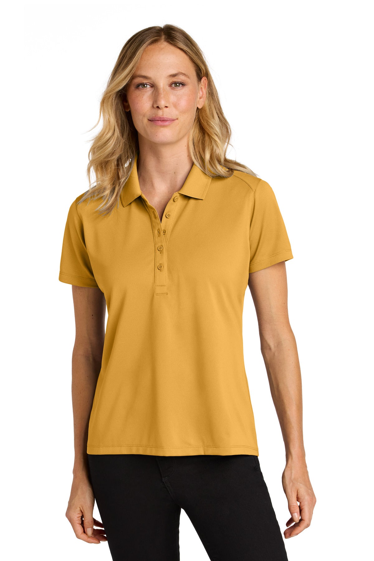 Custom Embroidered Port Authority Polos/Knits in Gold