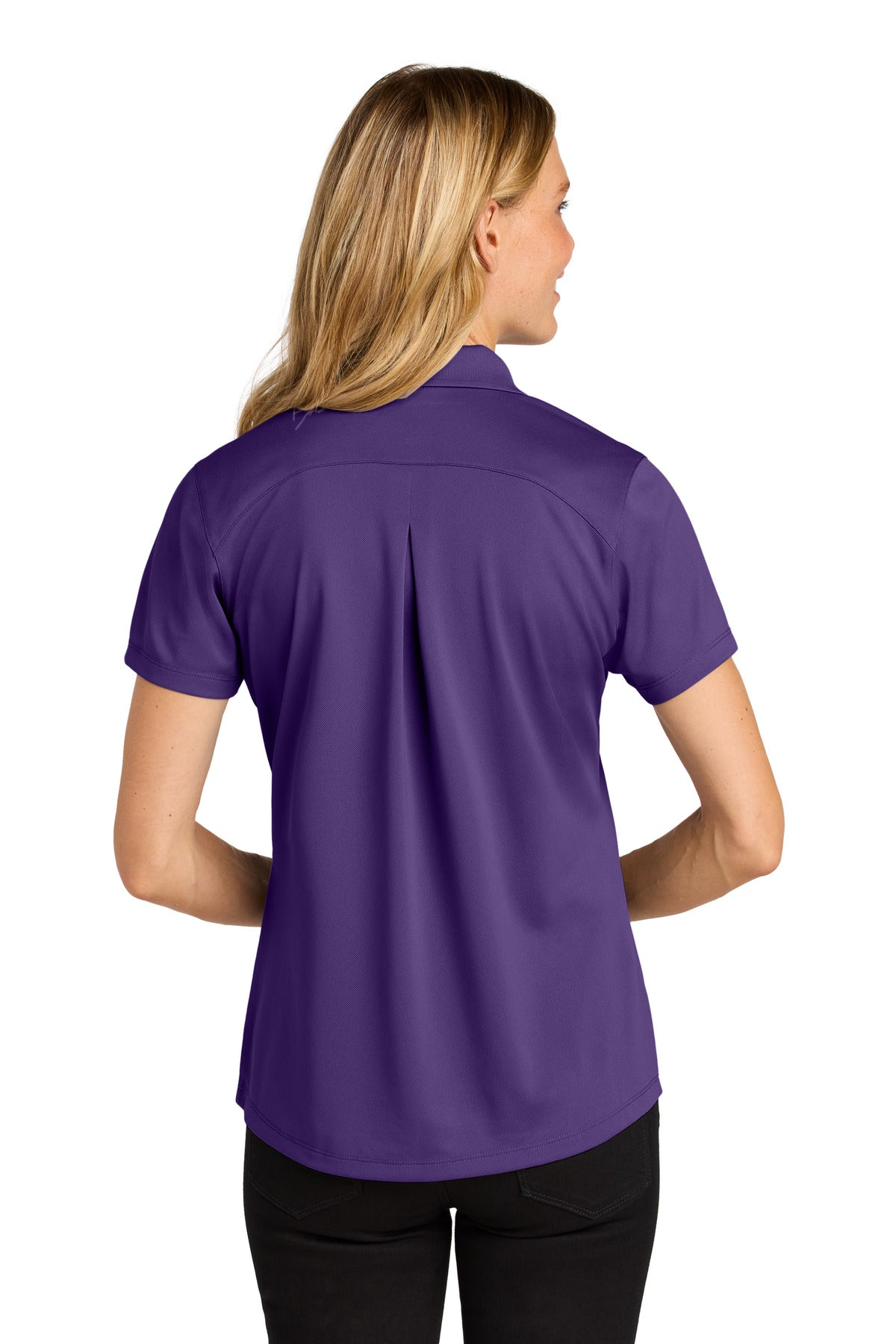 Custom Embroidered Port Authority Women's Wearever Performance Pique Polo LK240,Prism Purple