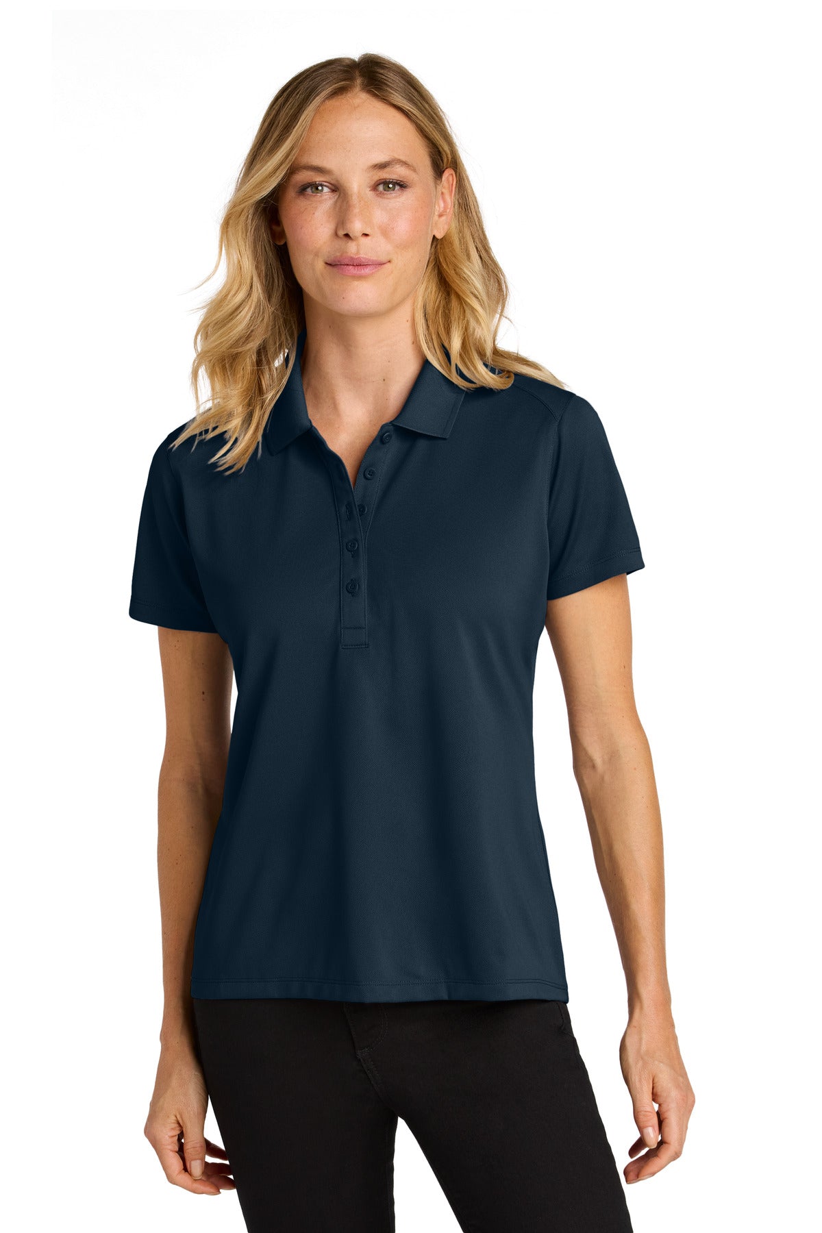 Custom Embroidered Port Authority Polos/Knits in River Blue Navy