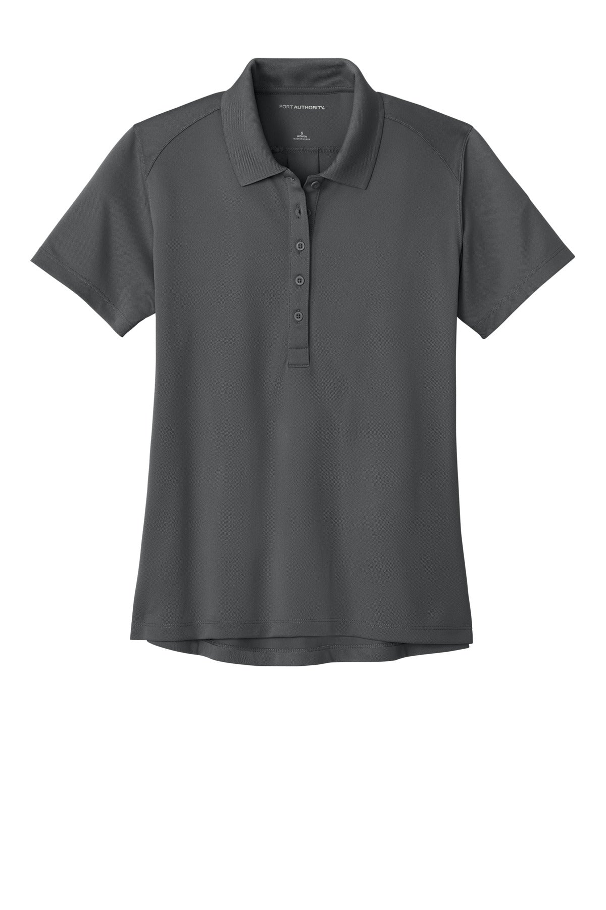 Custom Embroidered Port Authority Polos/Knits in Storm Grey