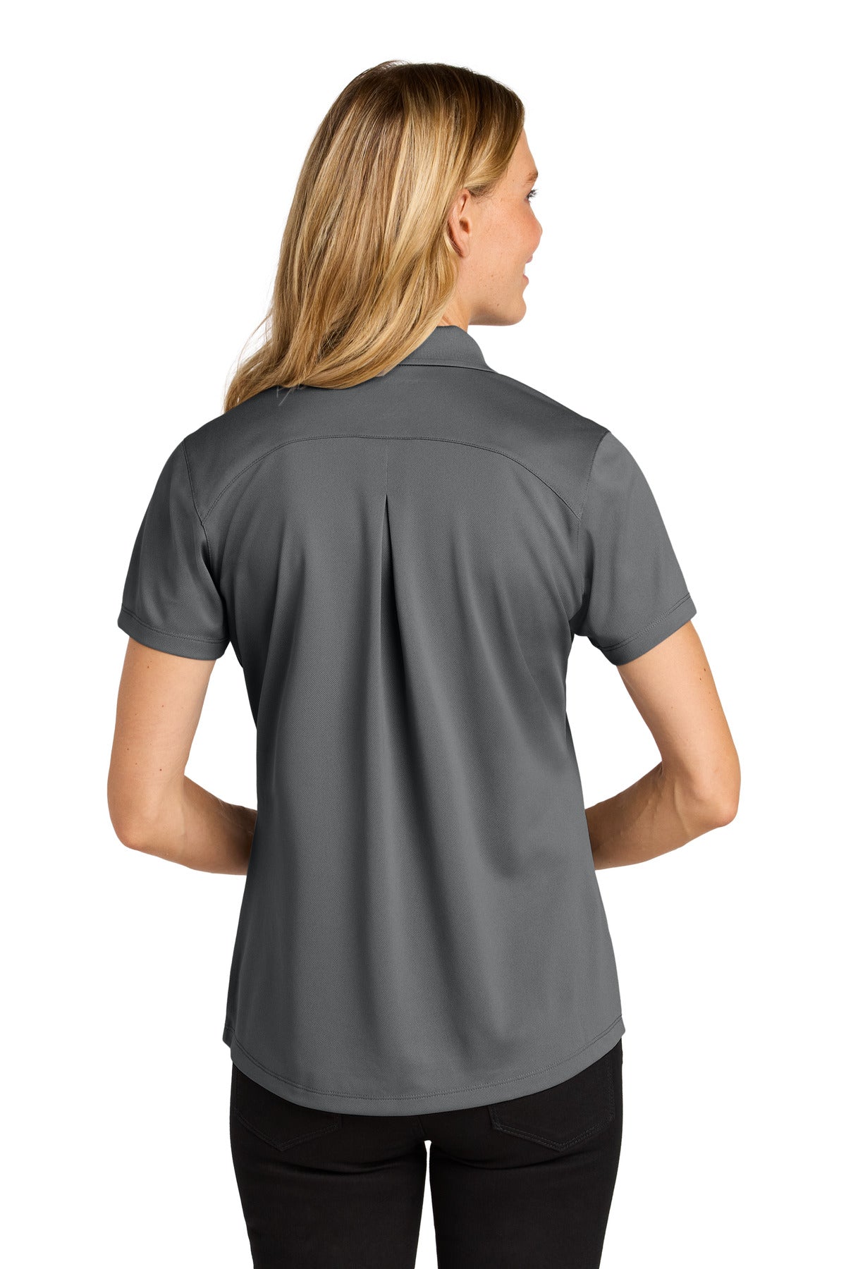 Custom Embroidered Port Authority Women's Wearever Performance Pique Polo LK240,Storm Grey
