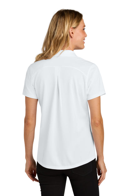 Custom Embroidered Port Authority Women's Wearever Performance Pique Polo LK240,White