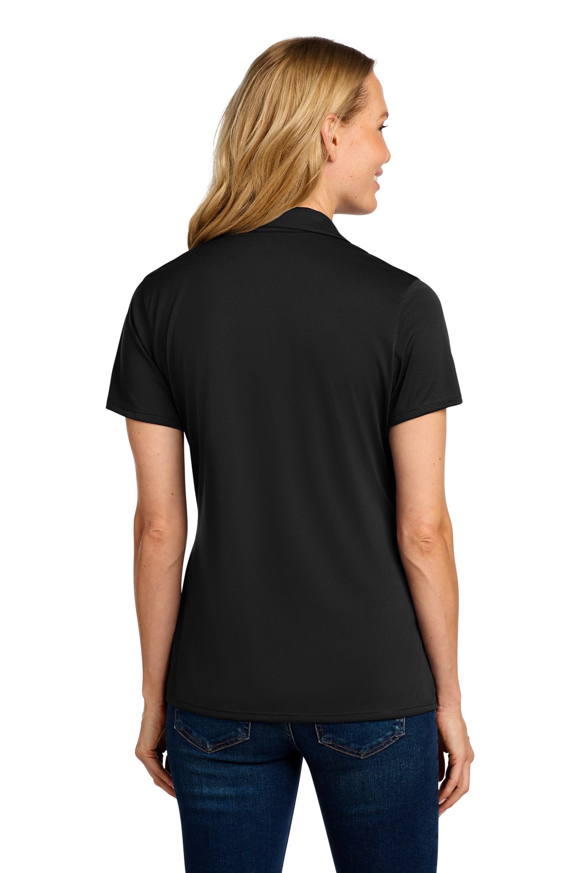 Custom Embroidered Port Authority Polos/Knits in Black