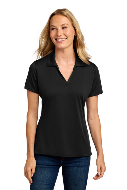 Custom Embroidered Port Authority Polos/Knits in Black