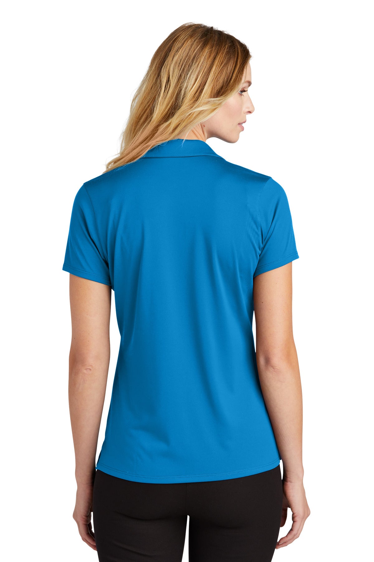 Custom Embroidered Port Authority Women's Performance Staff Polo LK398,Brilliant Blue