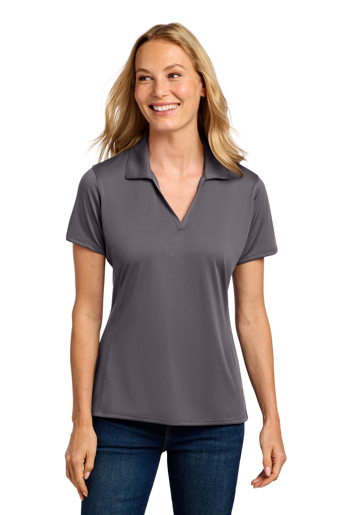 Custom Embroidered Port Authority Polos/Knits in Graphite
