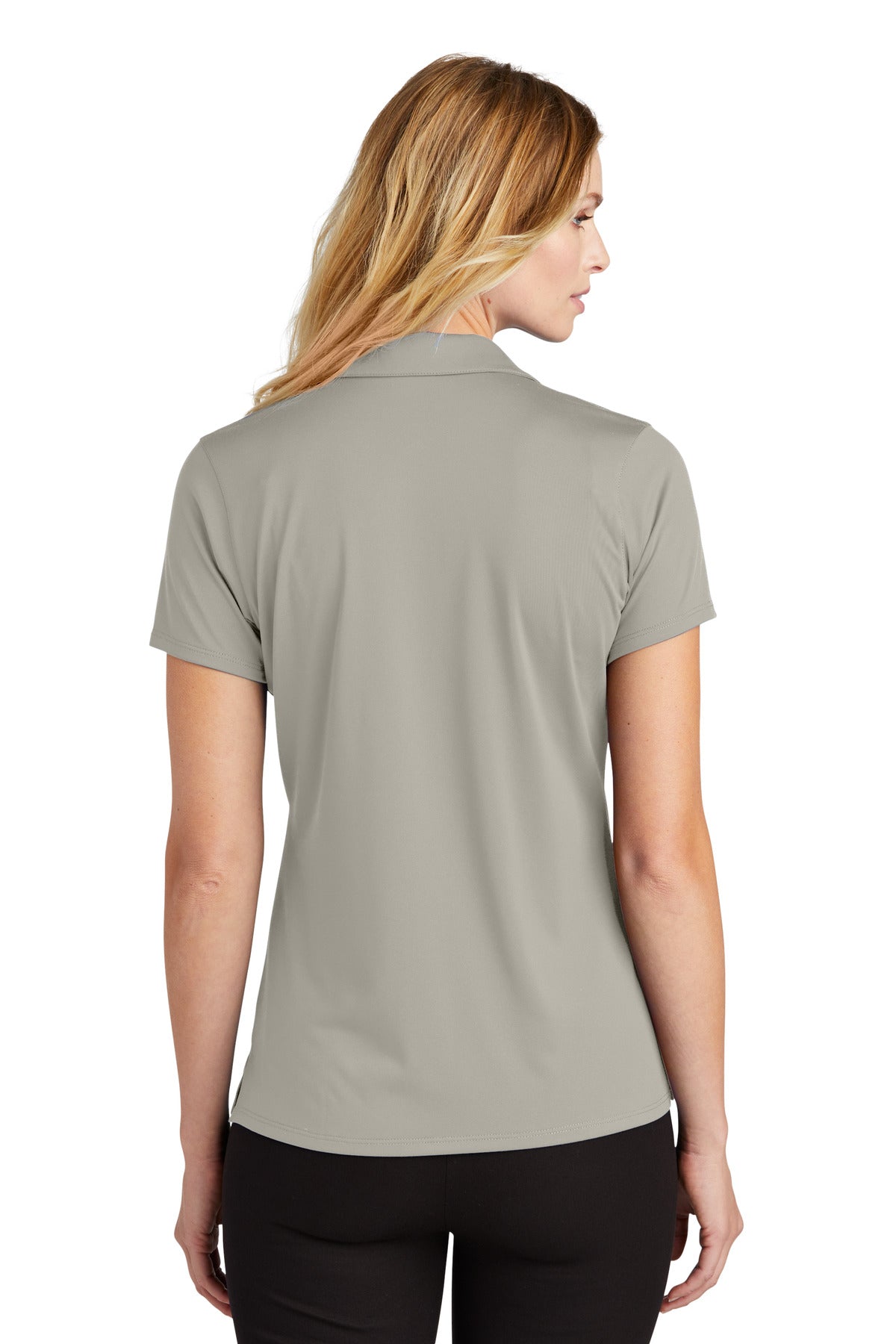 Custom Embroidered Port Authority Women's Performance Staff Polo LK398,Silver