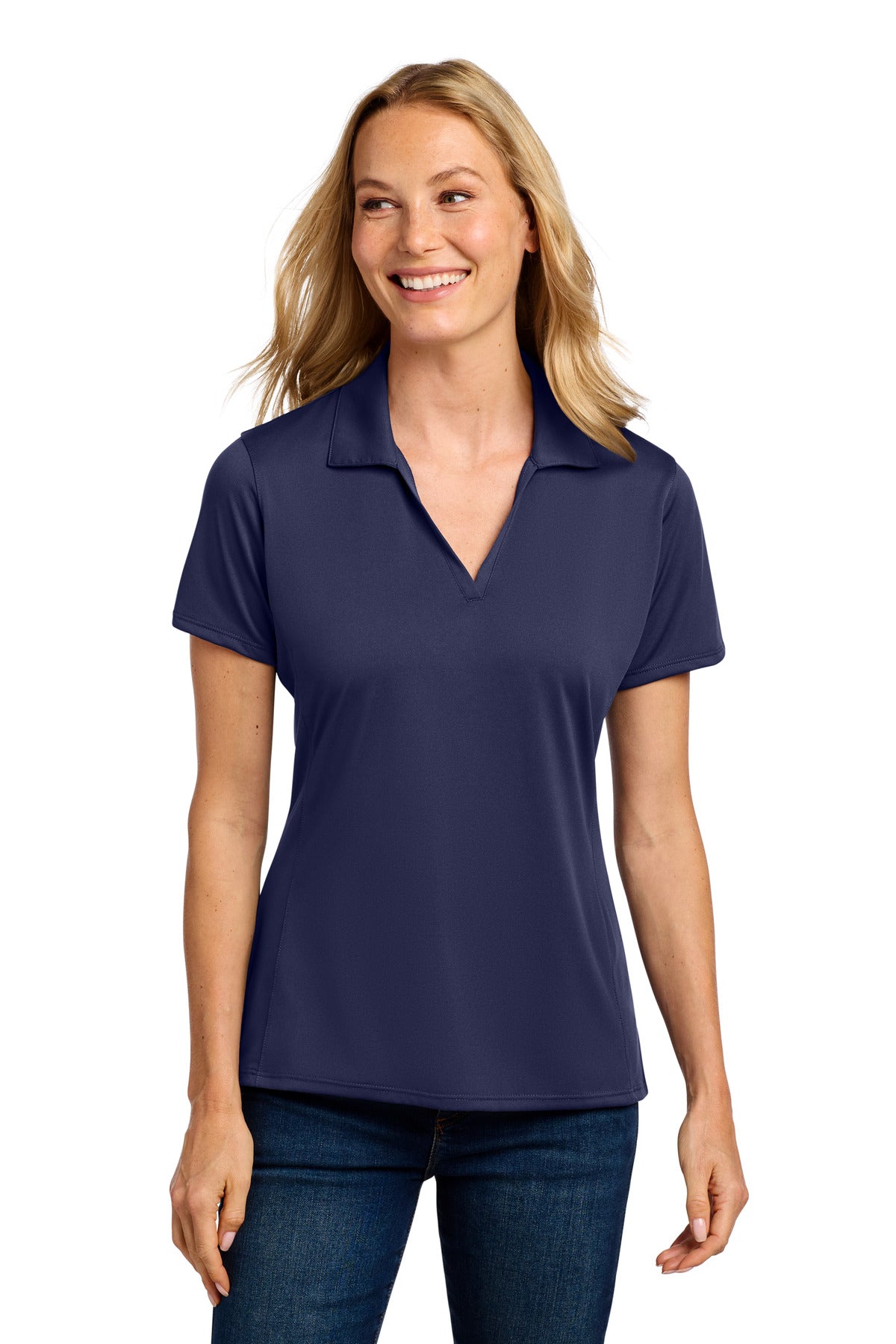 Custom Embroidered Port Authority Polos/Knits in True Navy