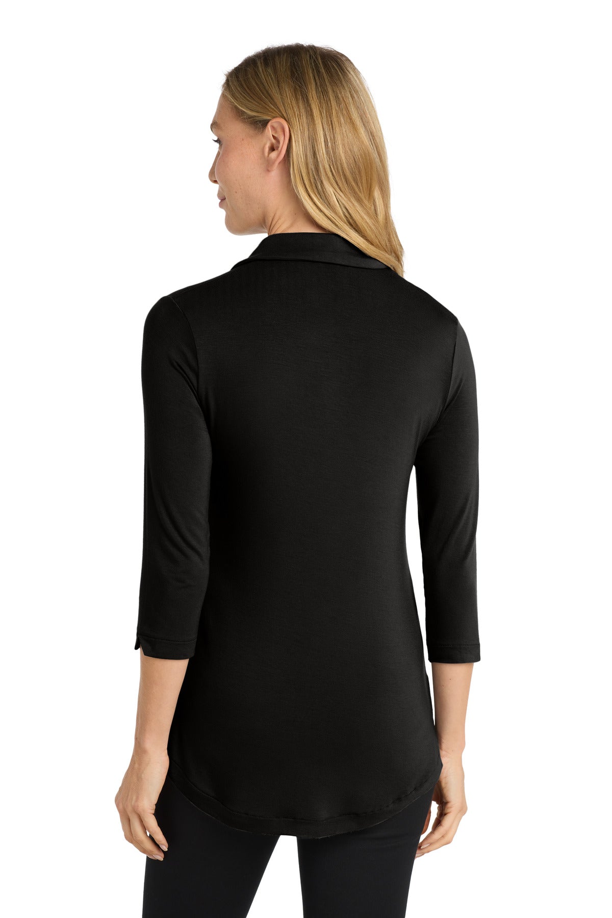 Custom Embroidered Port Authority  Women's Luxe Knit Tunic. LK5601,Deep Black