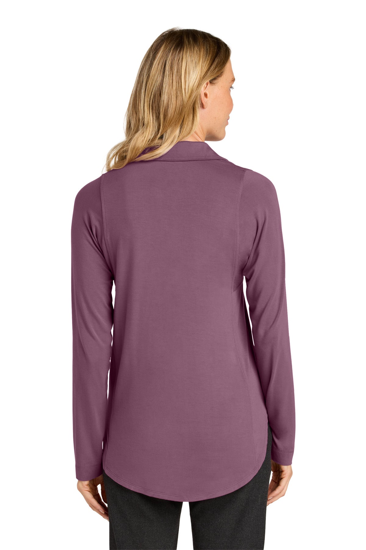 Custom Embroidered Port Authority Women's Luxe Knit Button Tunic LK5602,Purple Mist