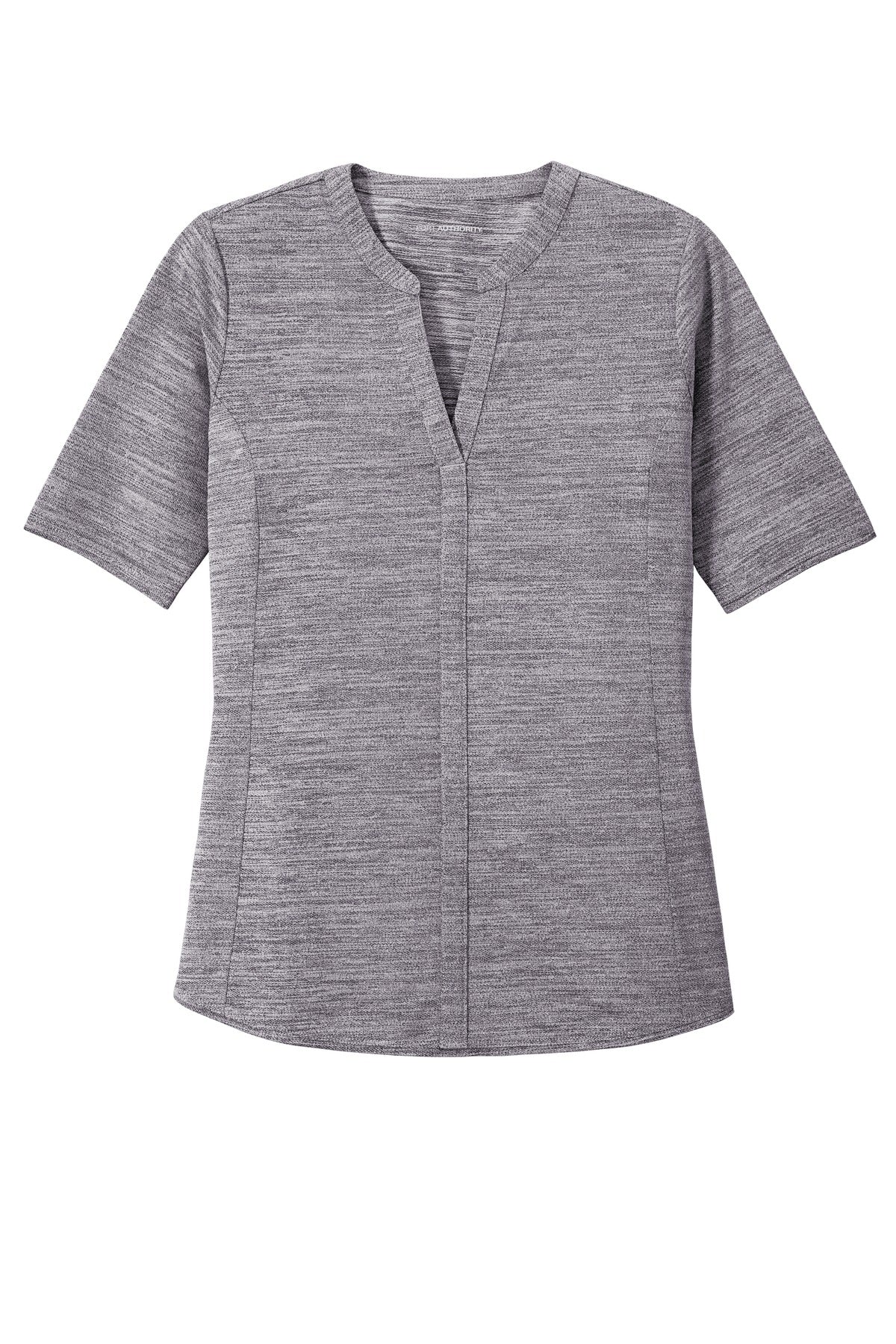 Port Authority  Women's Stretch Heather Open Neck Top  LK583