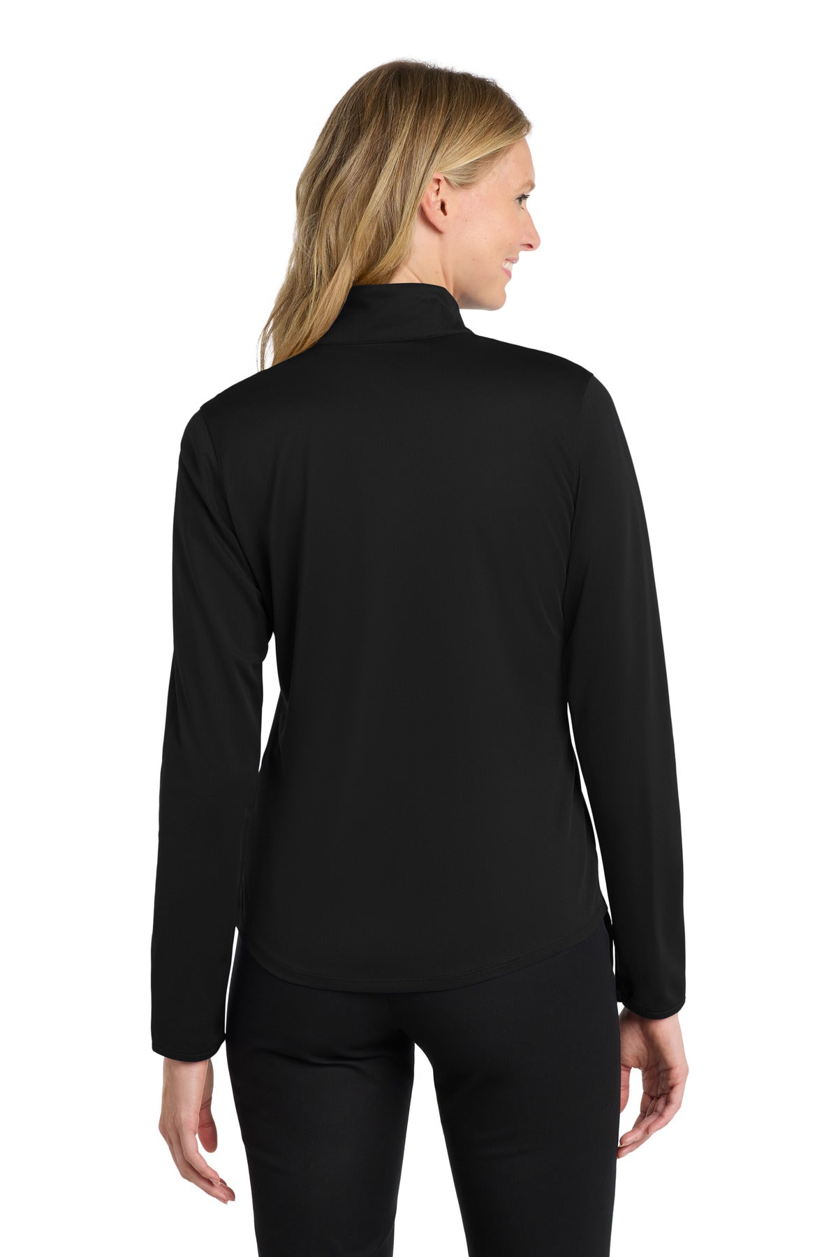 Custom Embroidered Port Authority Sweatshirts in Black/ Steel Grey