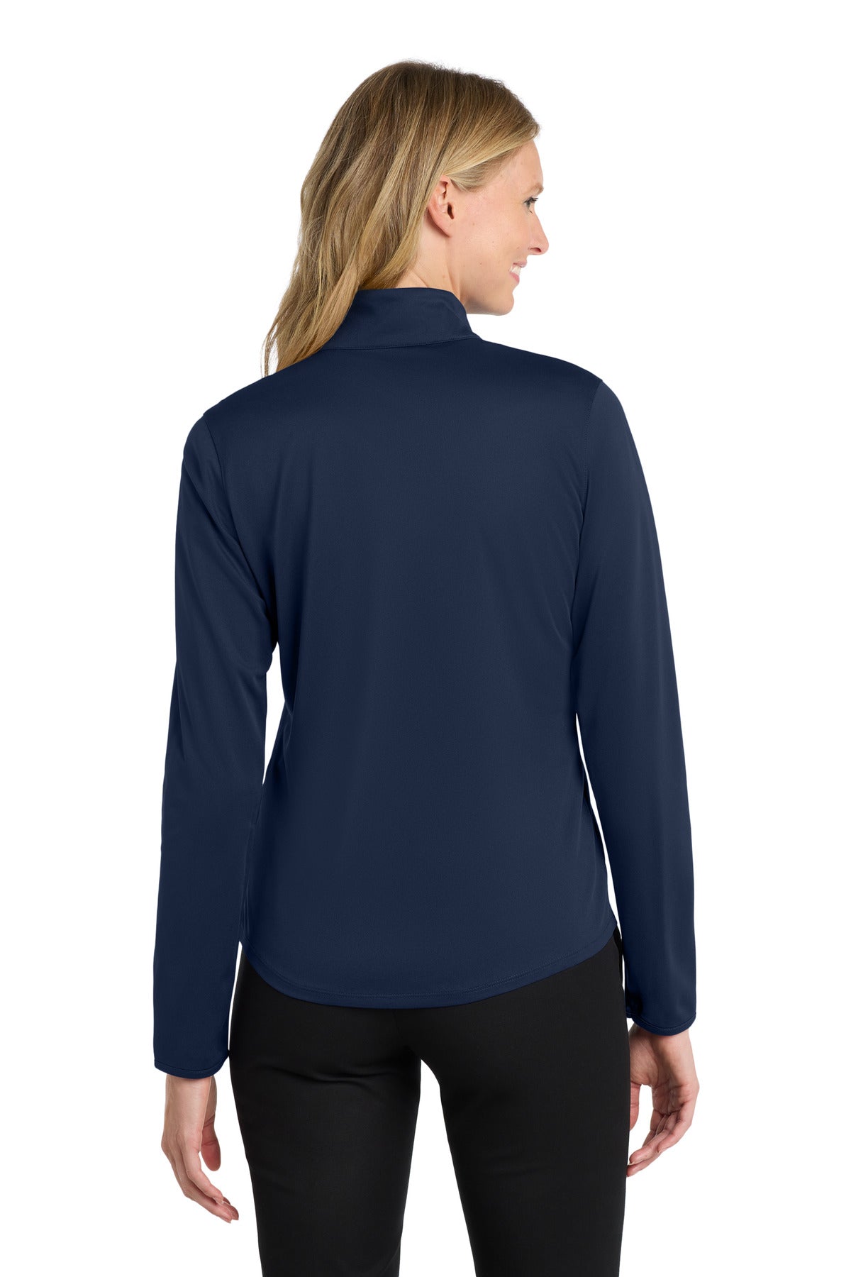 Custom Embroidered Port Authority Sweatshirts in Navy/ Steel Grey