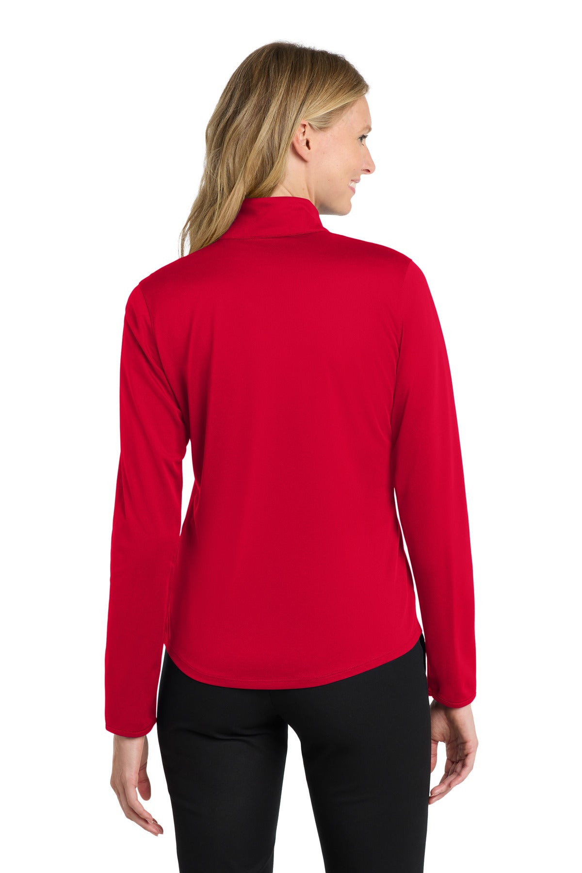 Custom Embroidered Port Authority Sweatshirts in Red/ Black