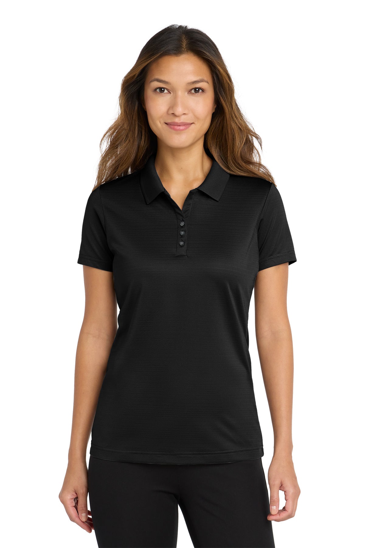 Custom Embroidered Port Authority Polos/Knits in Deep Black