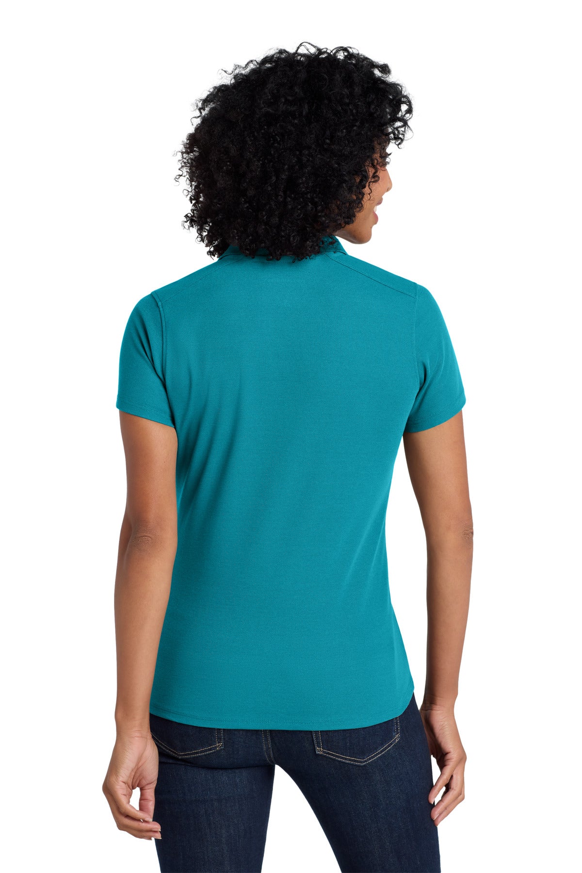 Custom Embroidered Port Authority  Women's EZPerformance  Pique Polo. LK600,Teal