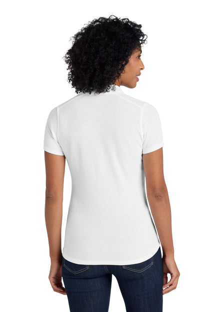Custom Embroidered Port Authority  Women's EZPerformance  Pique Polo. LK600,White