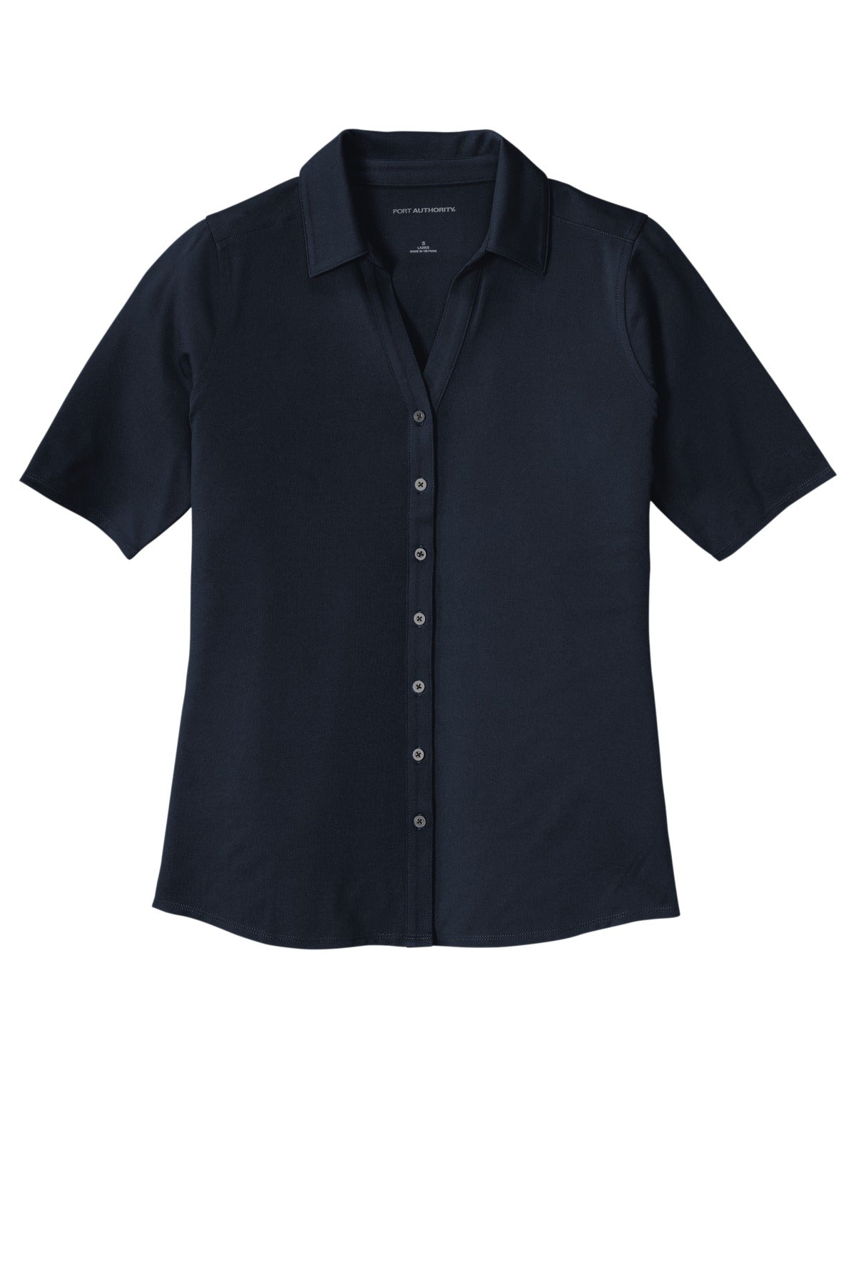 Custom Embroidered Port Authority Polos/Knits in River Blue Navy