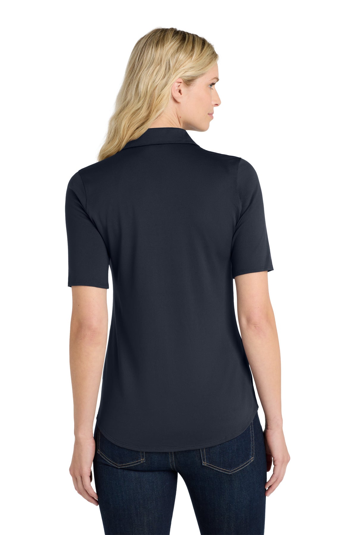 Custom Embroidered Port Authority Polos/Knits in River Blue Navy