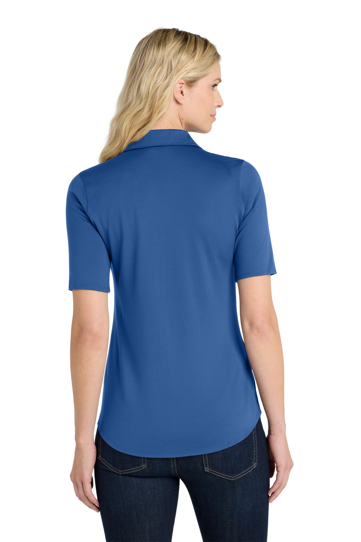 Custom Embroidered Port Authority Women's City Stretch Top. LK682,True Blue