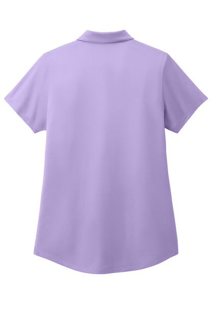 Custom Embroidered Port Authority Polos/Knits in Bright Lavender