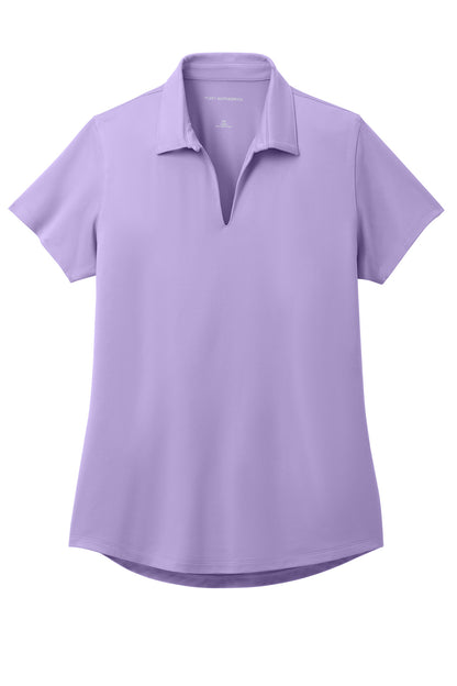 Custom Embroidered Port Authority Polos/Knits in Bright Lavender